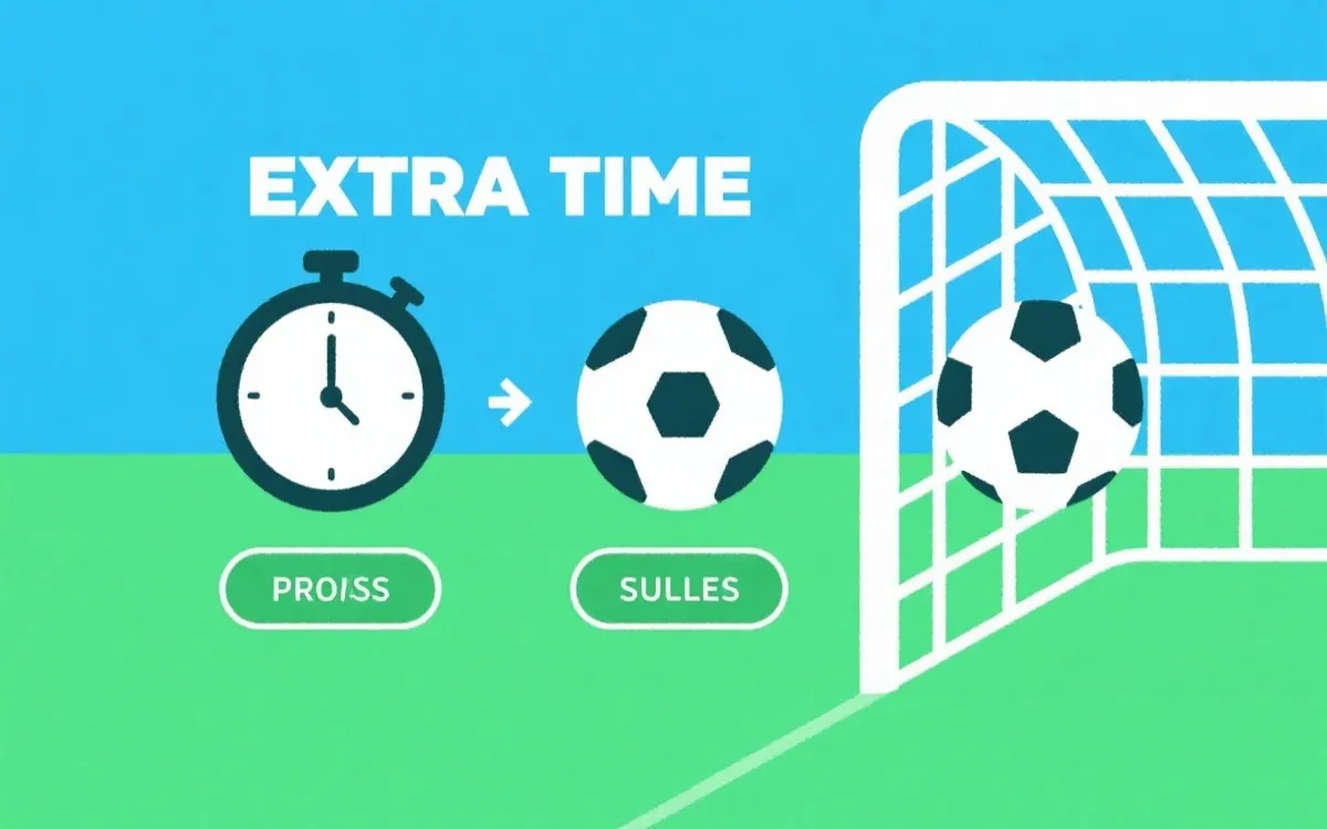 淘汰赛加时与点球规则示意图